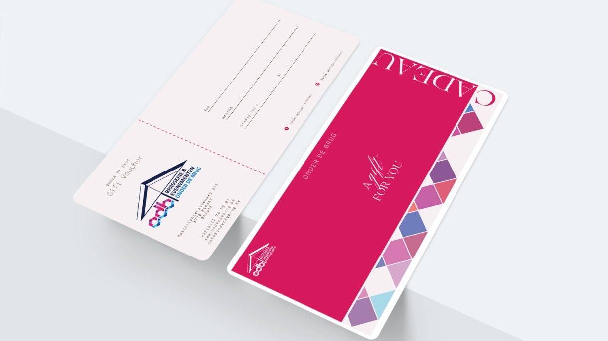 Cadeaubon design voor Brasserie Onder de Brug
